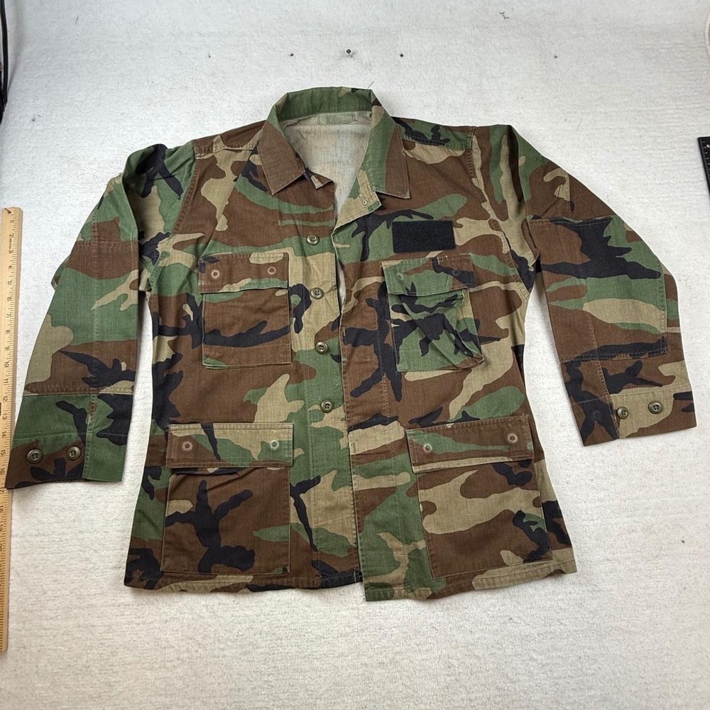 US Military‎ Woodland Camo BDU Field Jacket Medium Short Combat